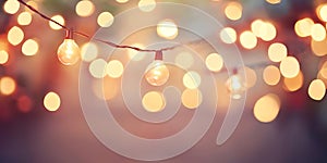 Dreamy Pastel-Hued Blur of Wedding Strings for Romantic Celebration Vibes photo