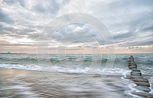 Dreamy, pastel ocean, long exposure