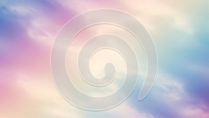 Dreamy Pastel Sky Background Soft Clouds Ethereal Light Gentle Color Gradient