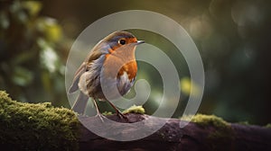 Dreamy Robin In A Forest At Night - Free Hd Wallpaper