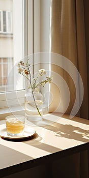 Dreamy And Romantic Window Sill On A Sunny Day