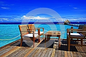 Dreamy terrace maldives