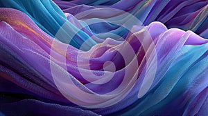 Dreamy violet and lilac fabric waves.