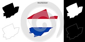 Drechterland outline map