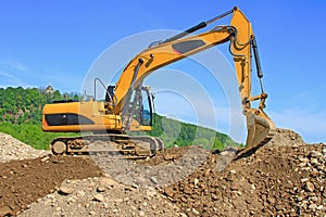 Dredge on a building site