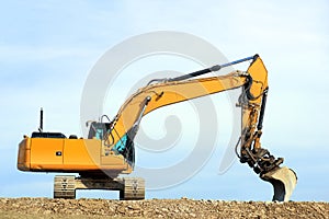 Dredge on a building site