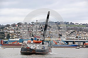Dredger on the River Teign, Devon