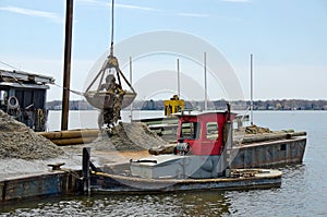 Dredging a marina slip