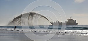 Dredging off the Queensland Gold Coast. photo