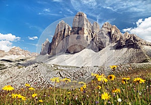Drei Zinnen or Tre Cime di Lavaredo, Italian Alps