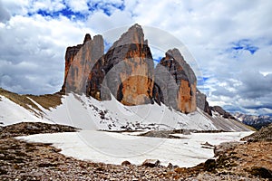 Drei Zinnen or Tre Cime di Lavaredo, Sexten Dolomites, Italy. photo