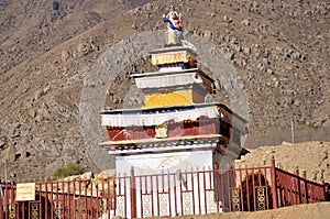 Stupa at Drepung Monastery photo