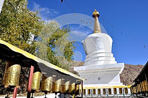 Stupa at Drepung Monastery photo