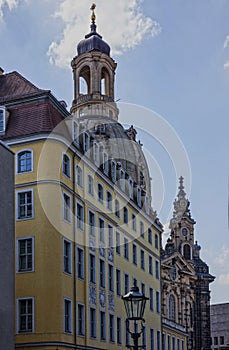 Dresden architectural view, historical buildings, Germany