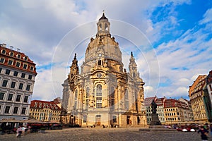 Dresden Frauenkirche church in Saxony Germany photo