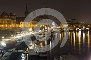 Dresden germany at night