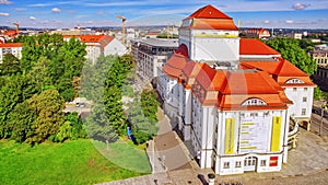 DRESDEN, GERMANY-SEPTEMBER 08, 2015 : Histoirical center of the Dresden Old Town. Dresden has a long history as the capital and r