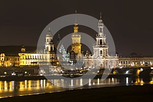 Dresden germany at night