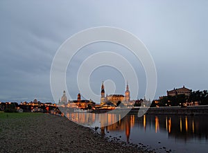 Dresden old town night