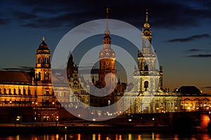 Dresden old town night