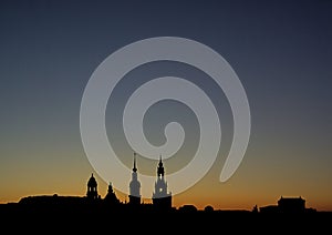 Dresden old town night