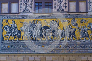 DRESDEN, SAXONY, GERMANY.,Procession of Princes