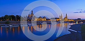 Dresden at twilight