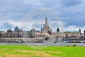 Dresden. View of Elbe and Bruhl terrace