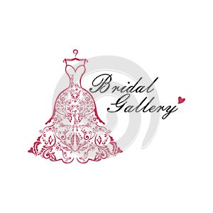 Dress Boutique Bridal Logo Ideas Template Illustration Vector Design