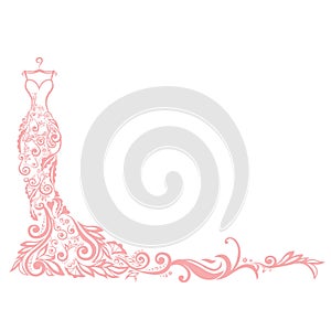 Dress Boutique Illustration Vector Logo