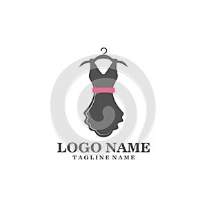 dress logo design vector