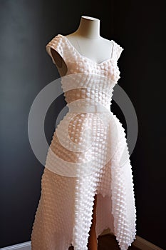 Dress made of bubblewrap. Generative AI