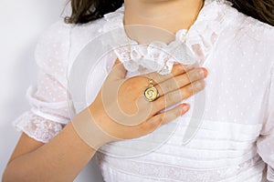 Dress and outfit for holy Communion girl