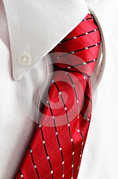 Dress Shirt and Red Tie for Business