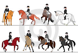 Dressage action set