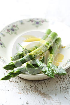 Dressed asparagus