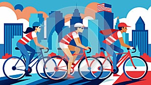 Dressed to Ride Decked out in their most patriotic outfits cyclists make their way around the city in a dazzling display photo