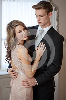 Dressed Up Teen Couple