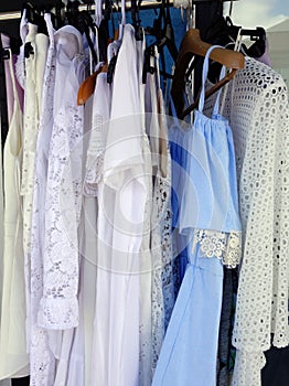 Dresses on Hangers