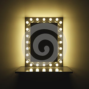 Dressing and Makeup Mirror Table