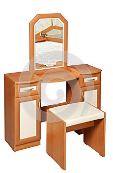 Dressing table, isolated