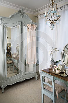 Dressing table in old-fashioned room