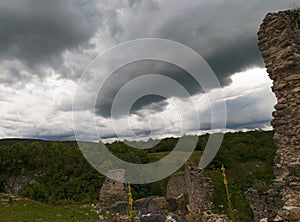 DreÃÂ¾nik, Stari Grad DreÃÂ¾nik, Croatia, Plitvice lakes area, castle, fortress, landscape, medieval, Europe, ruins, old ruin