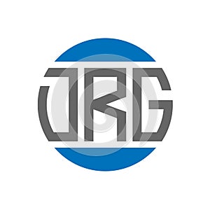 DRG letter logo design on white background. DRG creative initials circle logo concept.
