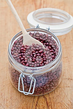 Dried adzuki beans photo