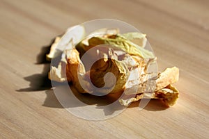 Dried apple slices, dried fruit chips