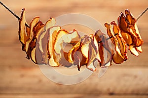 Dried apple slices