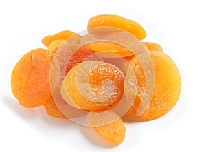 Dried apricots from above