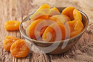 Dried apricots photo