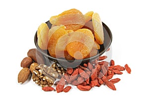 Dried Apricots with Nuts and Goji Berries